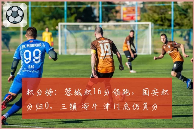 积分榜：蓉城积16分领跑，国安积分归0，三镇 海牛 津门虎仍负分